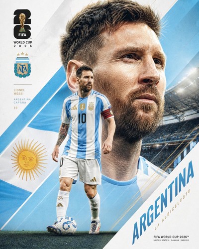Foto 8x10 lionel messi - 8x10, fifa
