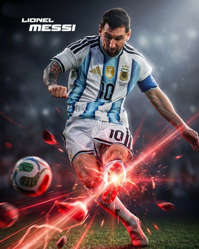Foto 8x10 lionel messi fifa - foto,