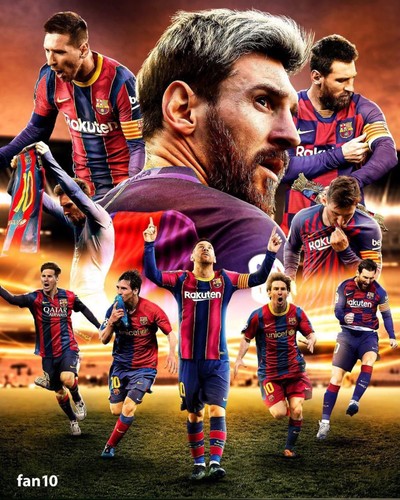 Foto 8x10 lionel messi fifa - lionel,